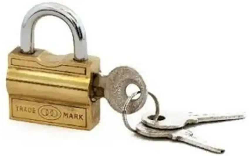 Tri-Circle Brass Padlock No. 103