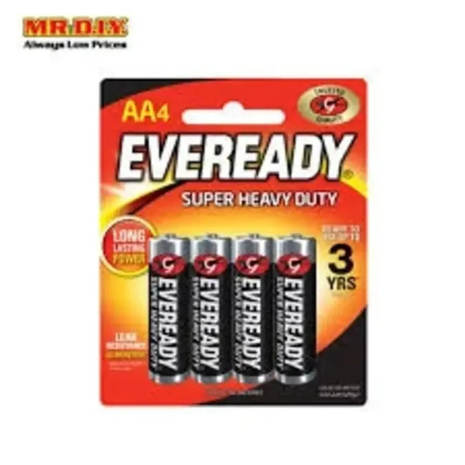 Eveready Super Heavy Duty AA batteries (pack of 4)