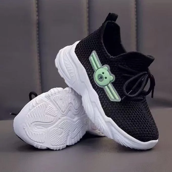 Kids’ mesh sneakers, black