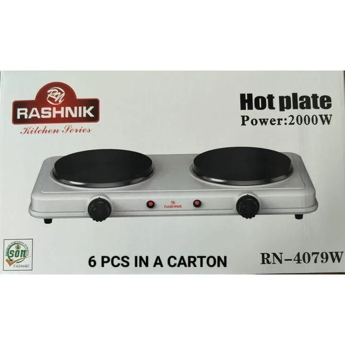 Rashnik double electric hot plate 2,000 W