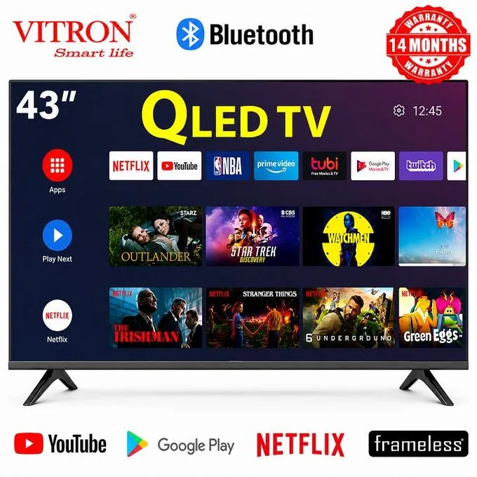 Vitron 43-inch HTC4300QFS QLED smart TV