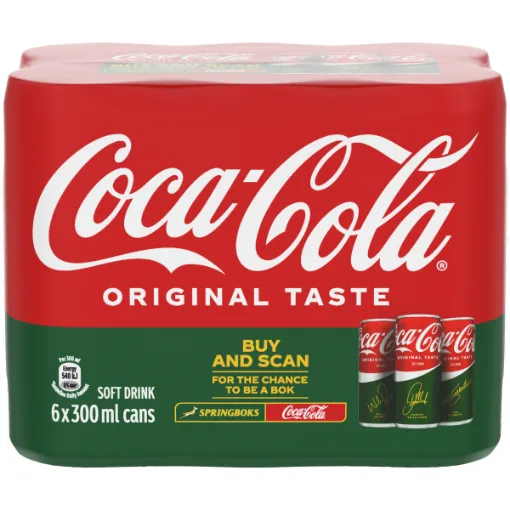 Coca-Cola cans 300 ml, pack of 6
