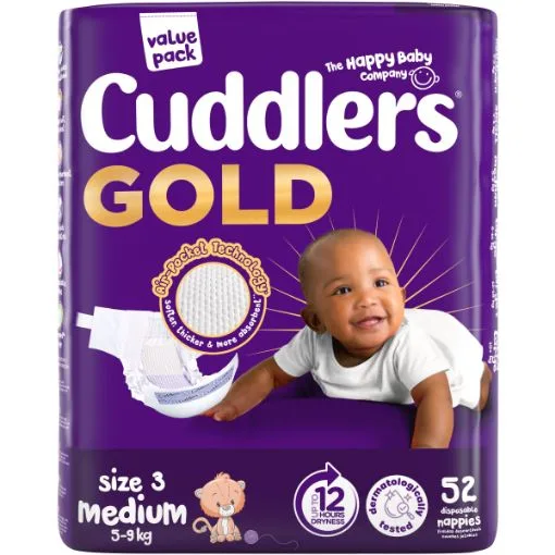 Cuddlers Gold nappies size 3, 52