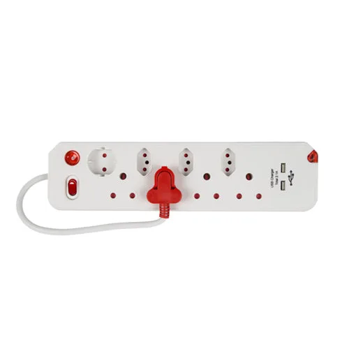 Electricmate 8-way surge multiplug with USB