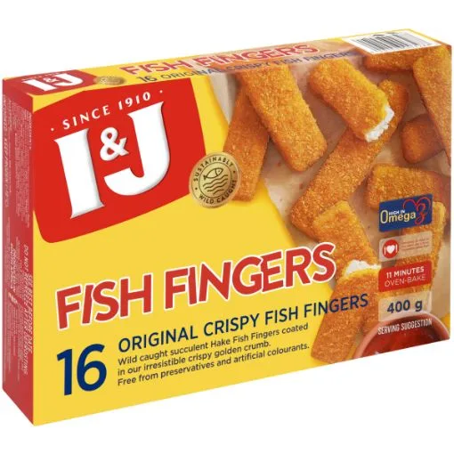I&J original fish fingers 400 g