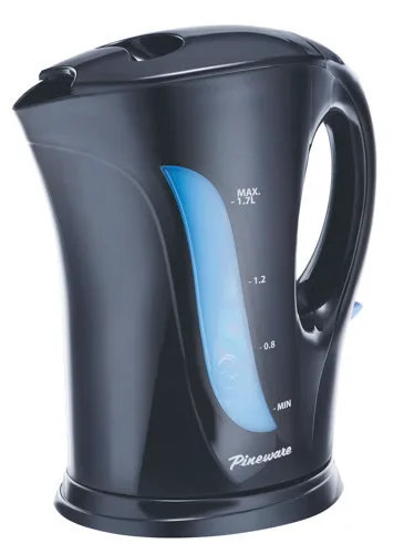 Pineware PCPK03B 1.7 L cordless kettle, black