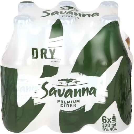 Savanna Dry cider 330 ml bottles, pack of 6