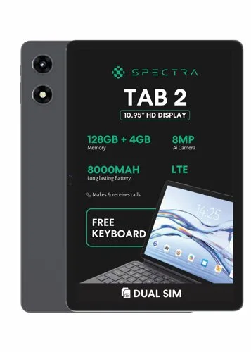 Spectra Tab 2 10.95-inch 4 GB + 128 GB with keyboard cover
