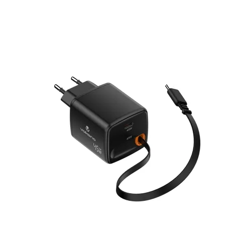 Volkano Sleek 45 W GaN wall charger, 2 x USB-C