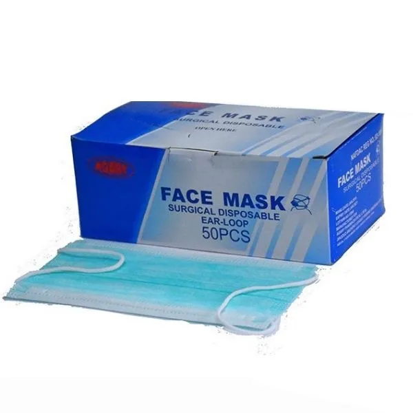 Agary 3-ply disposable face masks, pack of 50