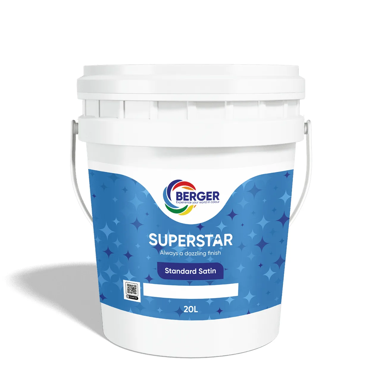 Berger Superstar Standard Satin emulsion 20 L, white