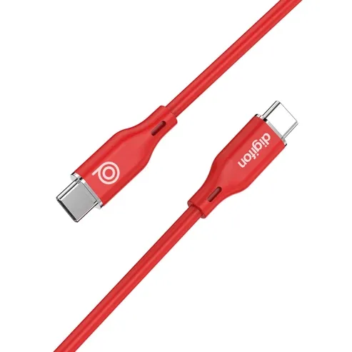 Digifon silicone USB-C to USB-C cable, 1 m, 60 W