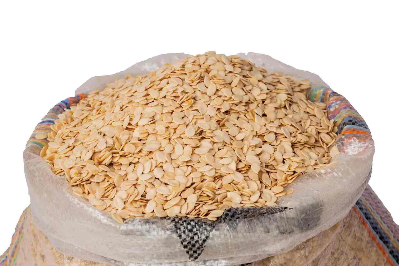 Egusi (melon seed), machine peeled, 1 derica (500 g)