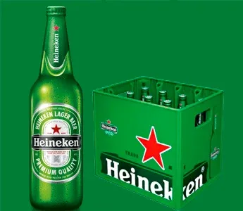 Heineken lager, 60 cl bottle