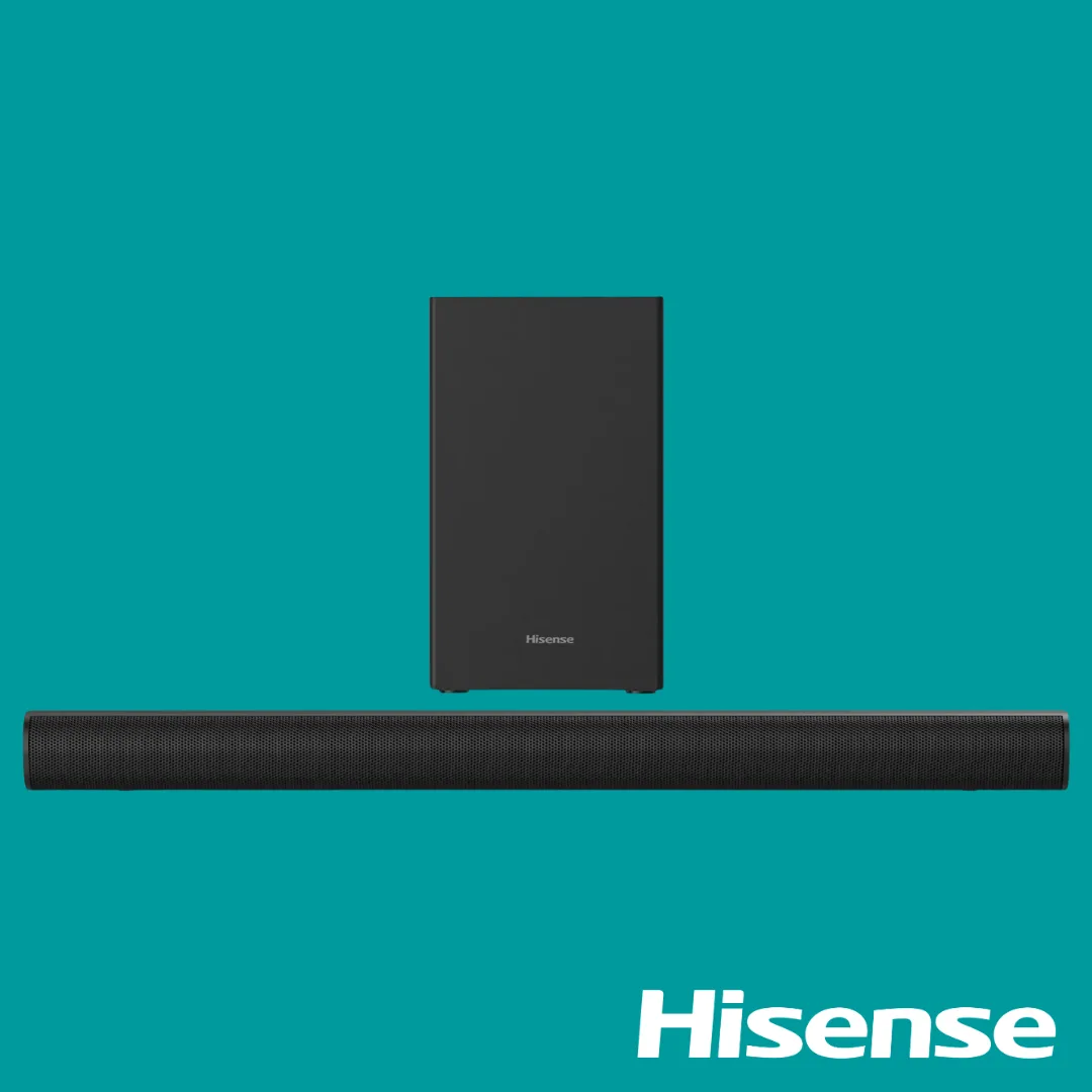 Hisense HS1800 2.1 soundbar with wireless subwoofer, 140 W
