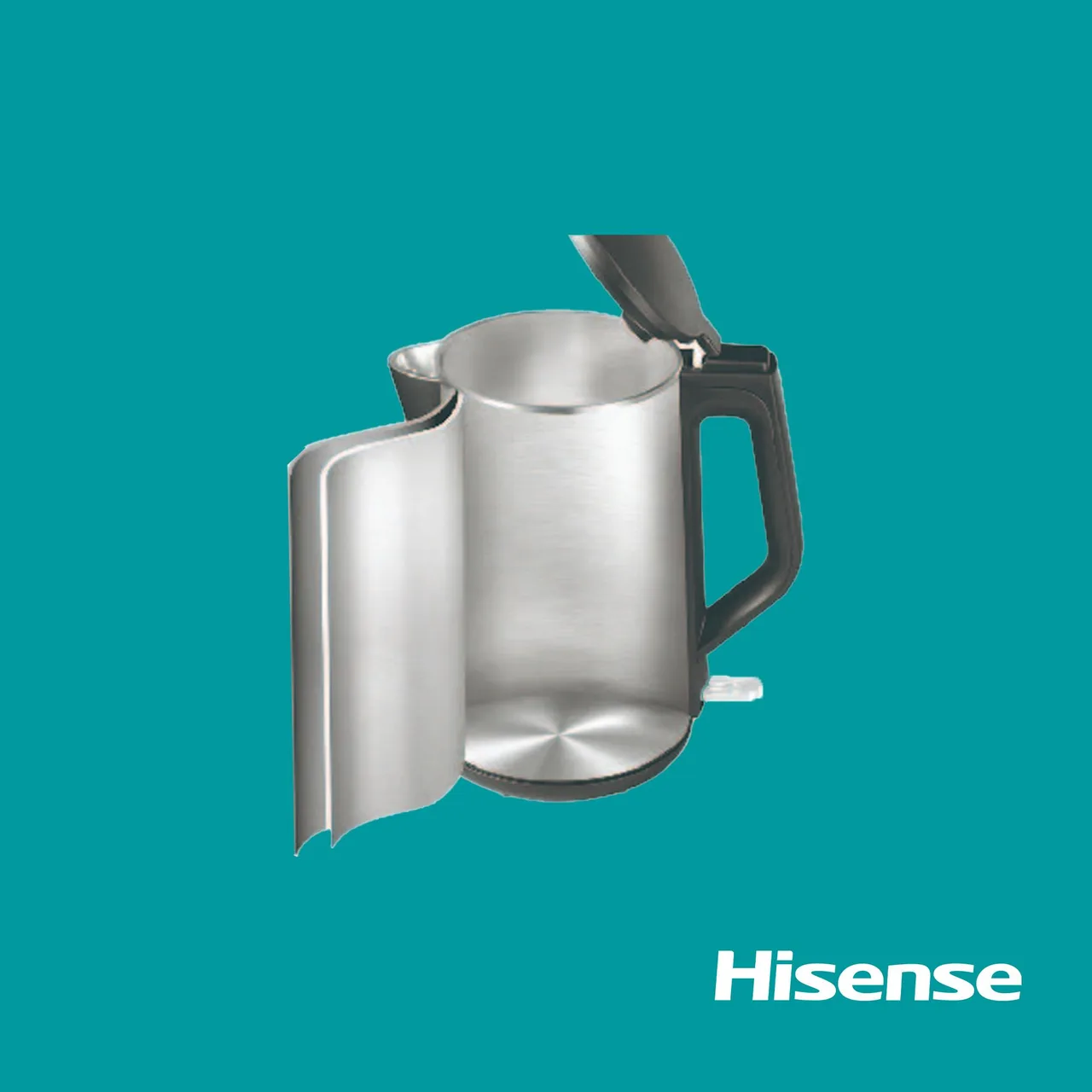 Hisense 1.5 L double-wall kettle, 2200 W (HK15DWBK)