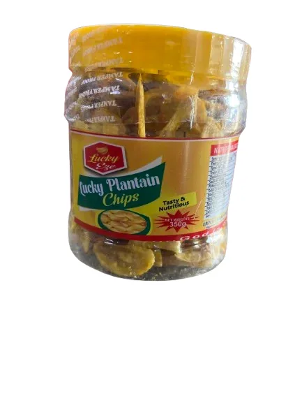 Lucky unripe plantain chips, 350 g