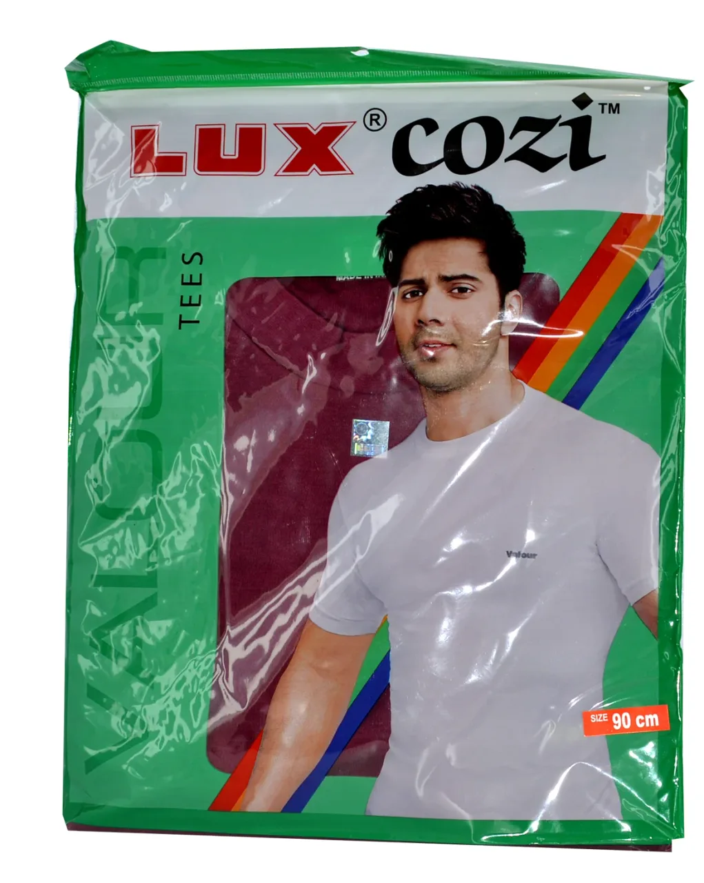 Lux Cozi coloured round-neck T-shirt