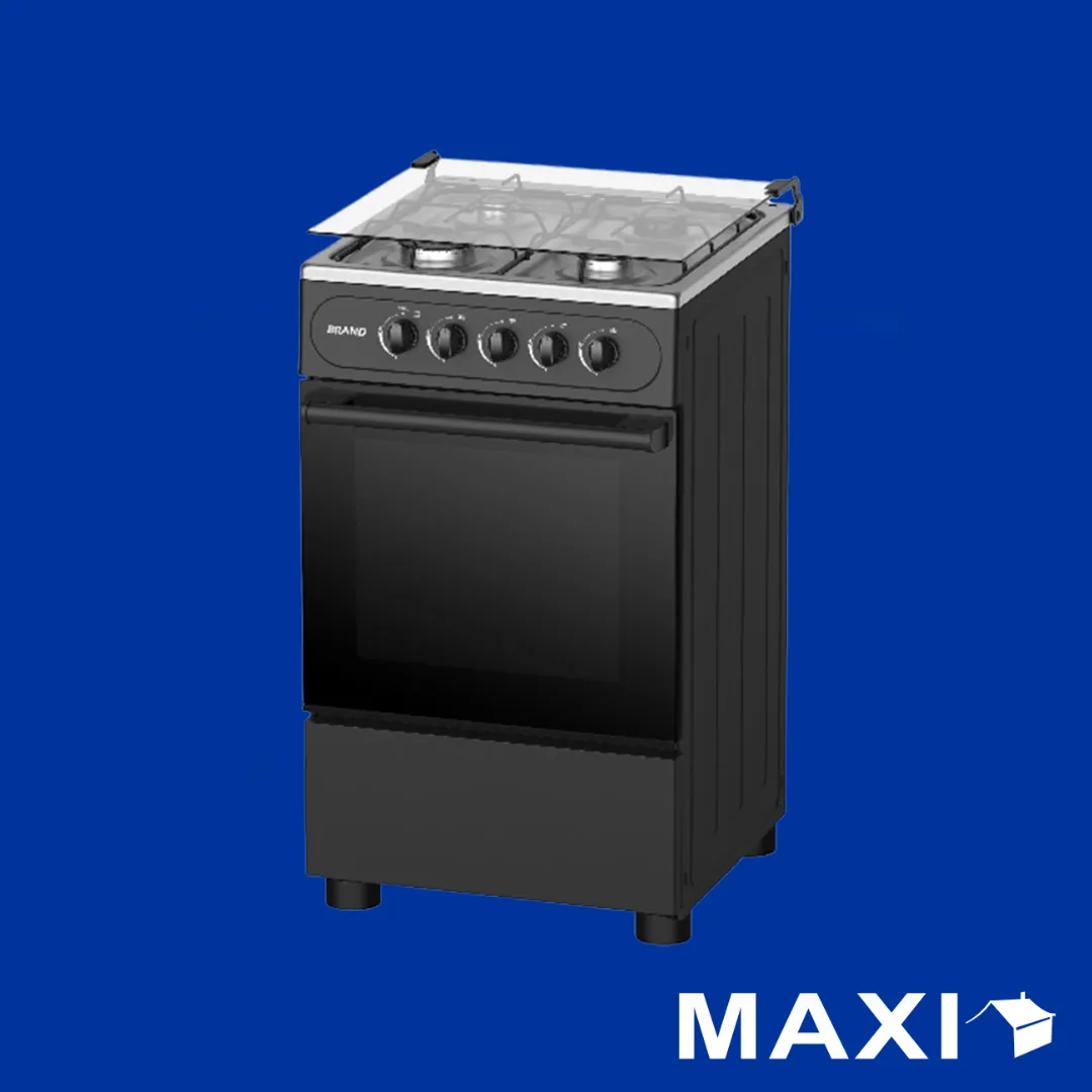 Maxi 50 x 50 cm 4-burner gas cooker with oven (50MG4G011)