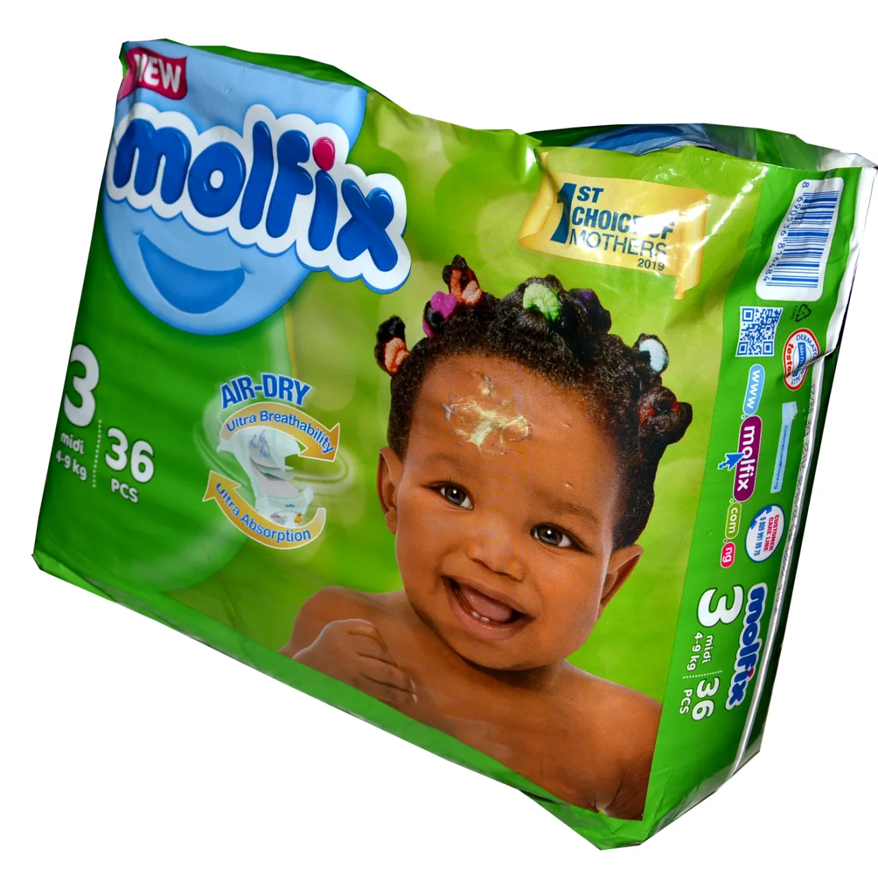Molfix diapers, midi (4-9 kg)