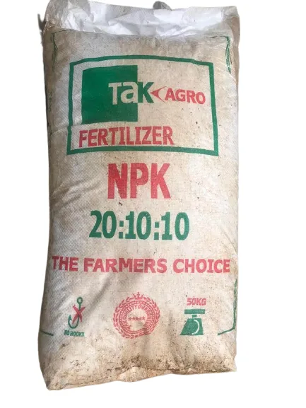 NPK 20:10:10 fertiliser, 50 kg bag