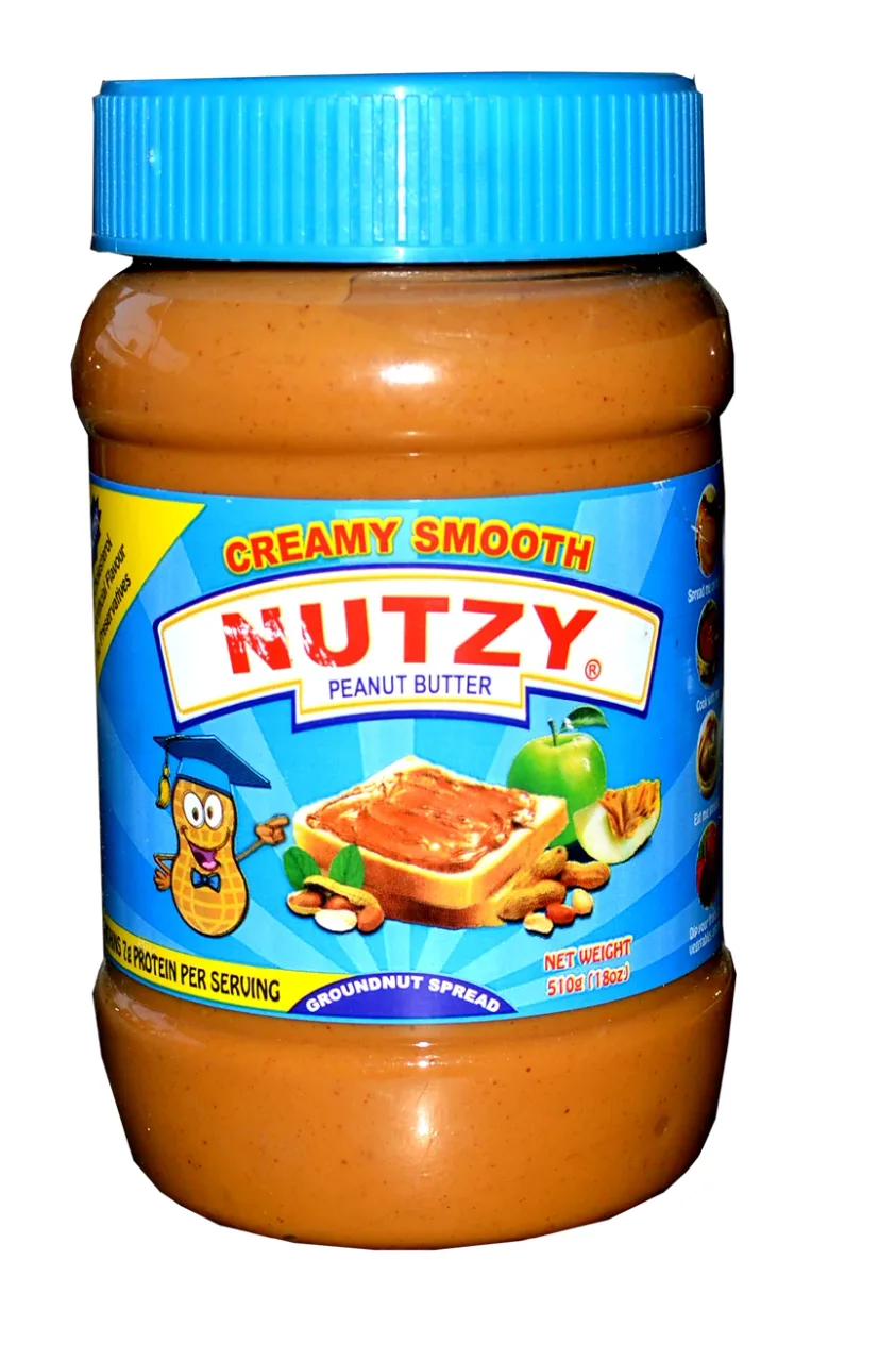 Nutzy creamy smooth peanut butter, 510 g