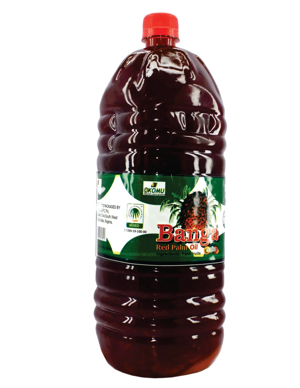Okomu Banga red palm oil, 2 litres