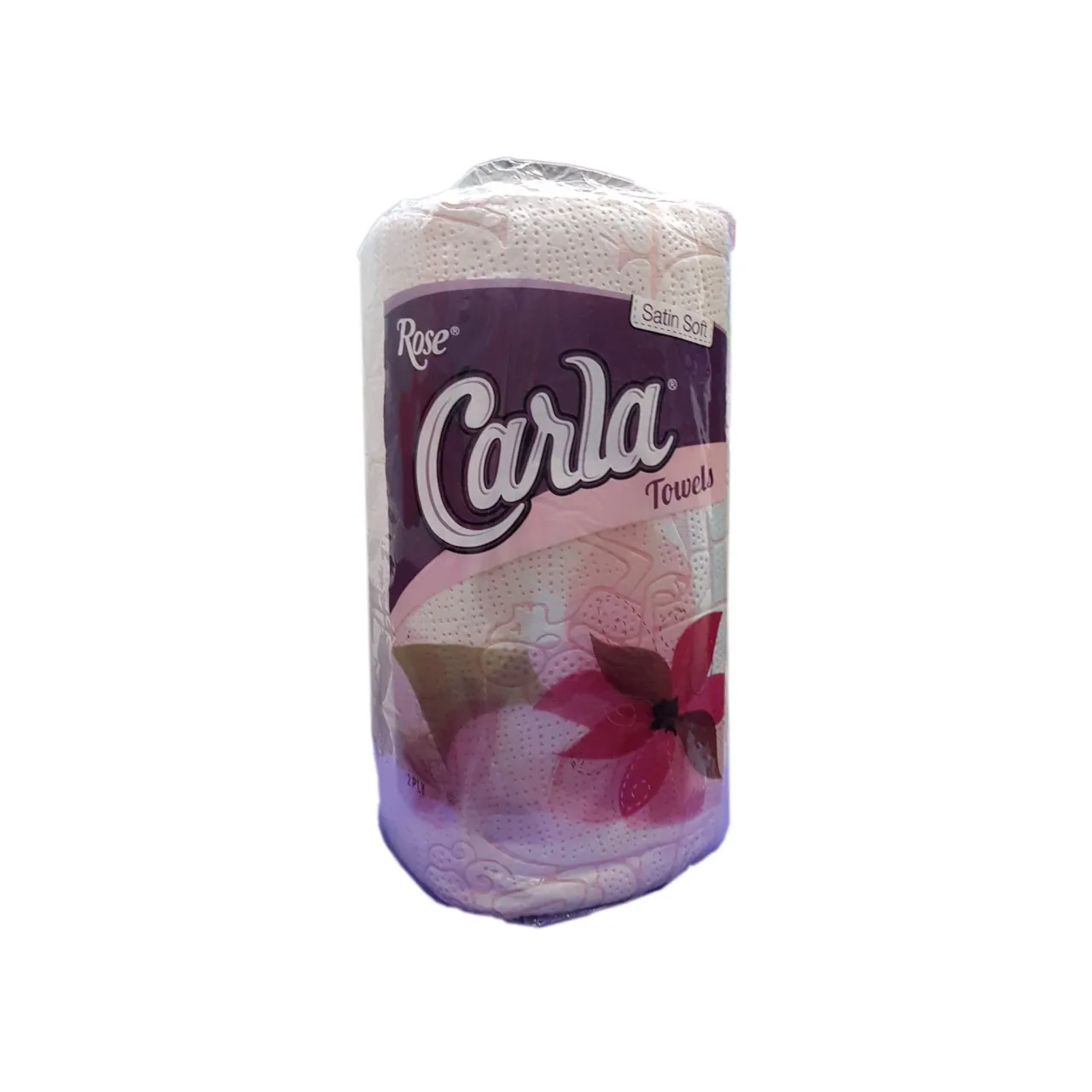 Rose Carla kitchen towel, single roll