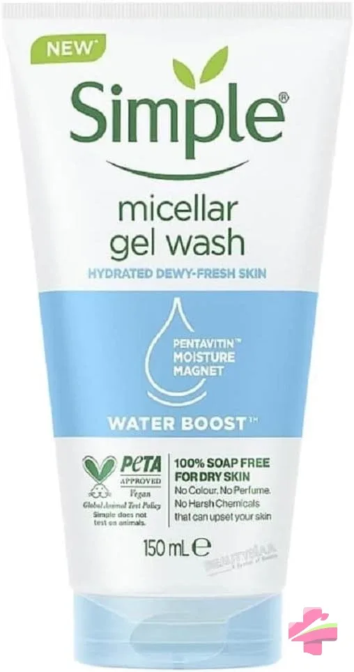 Simple micellar facial gel wash, 150 ml