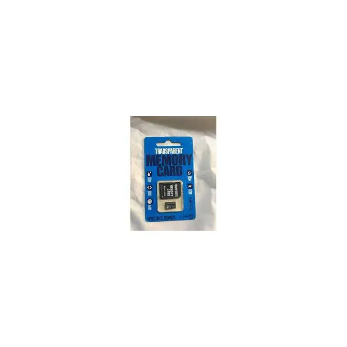 Transparent 16 GB microSD memory card, Class 10