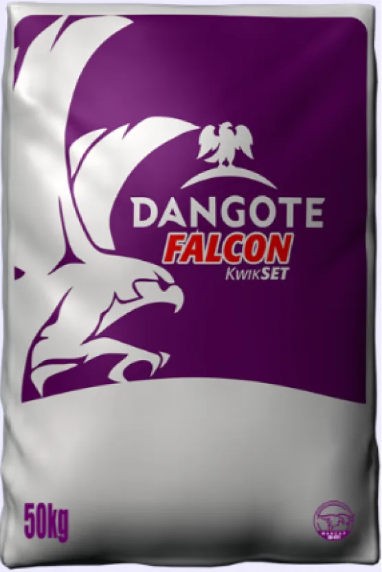 Dangote Falcon 32.5R cement (CEM II B-L), 50 kg bags