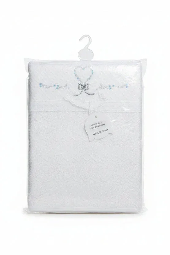 Couverture bébé en dentelle 91 x 104 cm