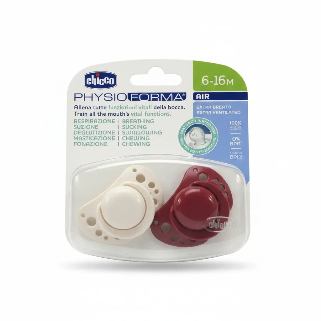 Chicco sucette PhysioForma Air 6-16 mois, lot de 2