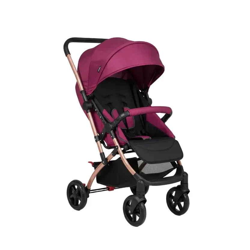 Poussette bébé légère pliable, violette
