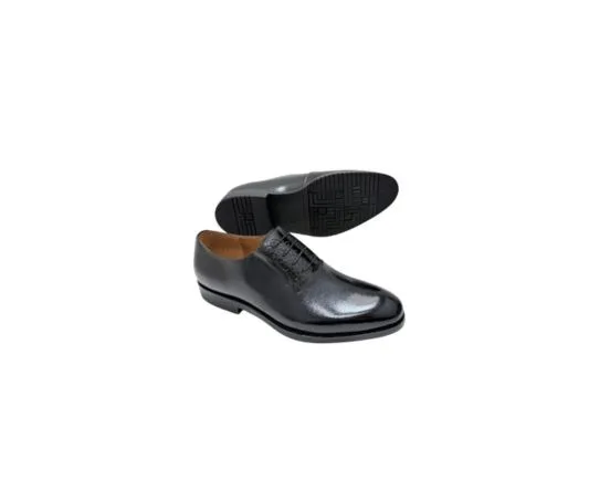 Chaussures de ville Oxford en cuir noir à lacets