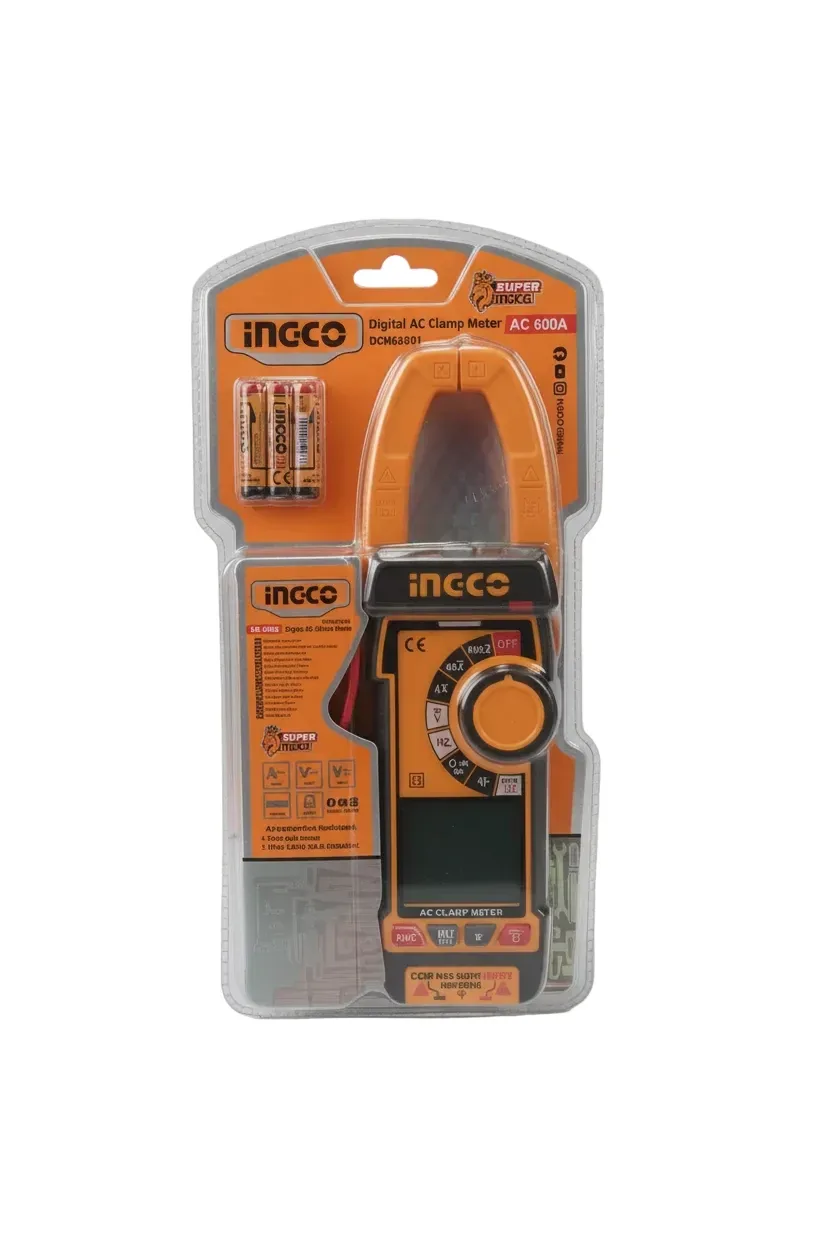 INGCO DCM6001 digital AC clamp meter 600 A