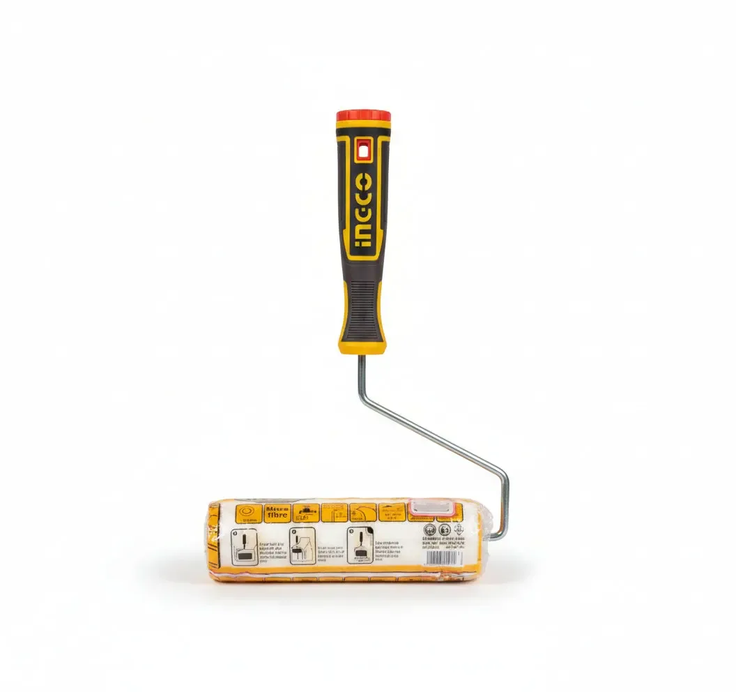 INGCO paint roller with spare microfibre cover