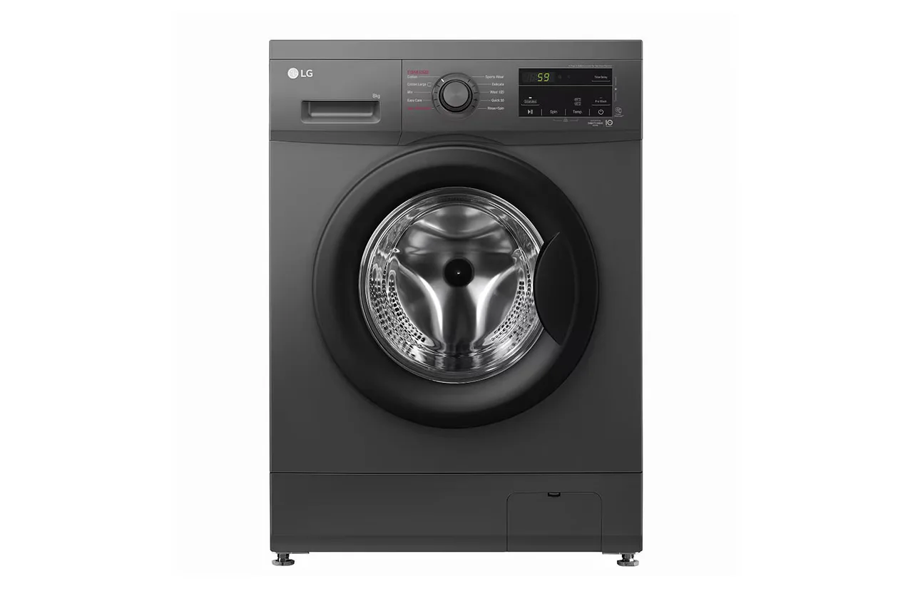 LG 8 kg AI DD front-load washing machine with steam F4J3TYG6J