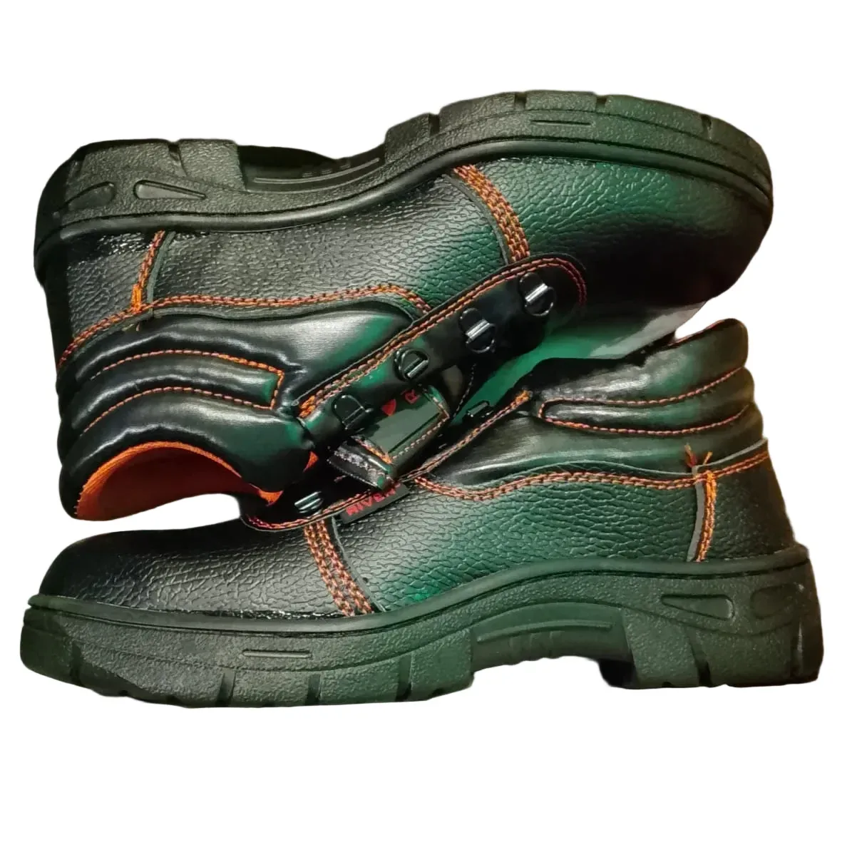River Up leather safety boots with toe cap