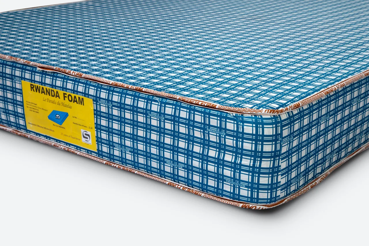RwandaFoam Density 20 Standard Mattress 190 x 90 x 15 cm