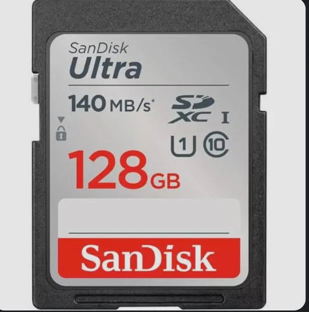 SanDisk Ultra microSDXC 128 GB with SD adapter