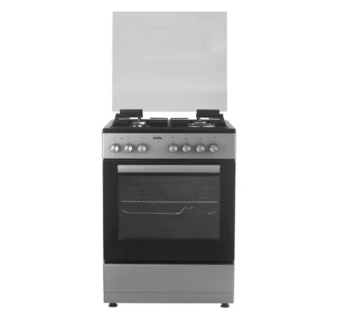 Simfer 60 x 60 cm cooker, 4 gas, electric oven with timer F6405SEWBG