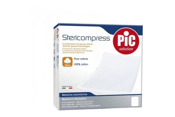 Stericompress sterile gauze compresses 7.5 x 7.5 cm, 10 pieces