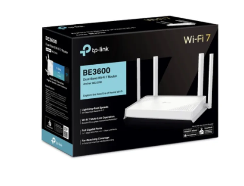 TP-Link Archer BE220 BE3600 dual-band Wi-Fi 7 router