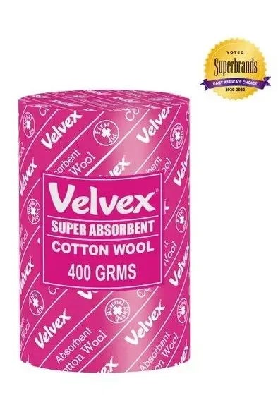 Velvex white cotton wool 400 g