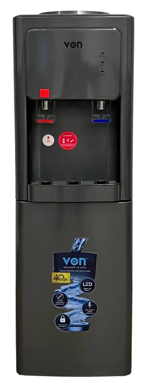 VON floor-standing hot and normal water dispenser with cabinet VDN-211CLS