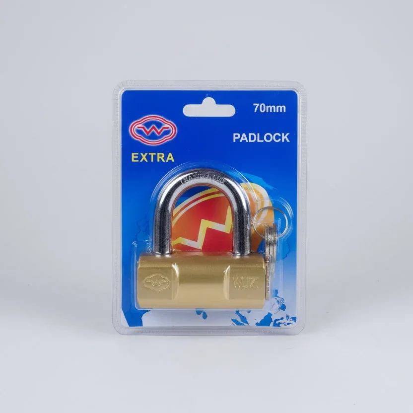 WUZI 70 mm Brass Padlock