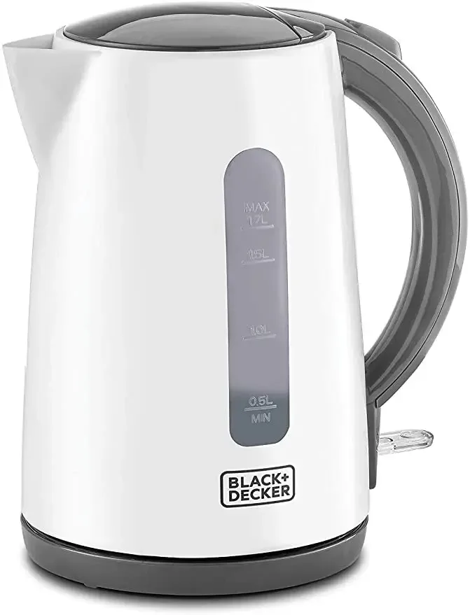 Black+Decker JC70 cordless kettle 1.7 L, white