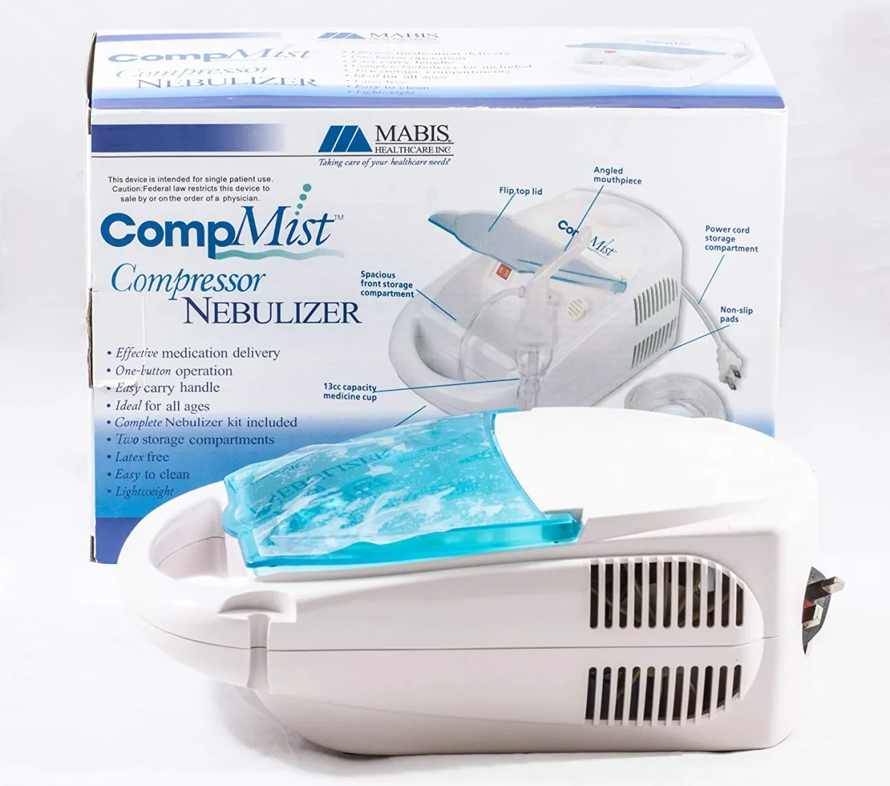 Portable compressor nebuliser