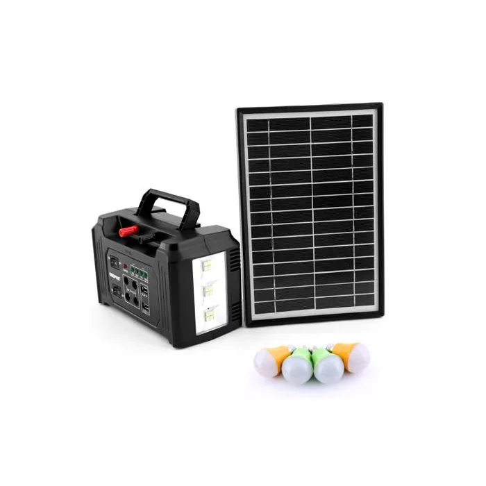 Geepas GPS5593 Power Caster solar lighting kit with 4 bulbs